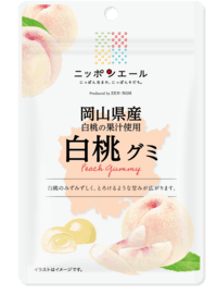 岡山県産白桃 グミ